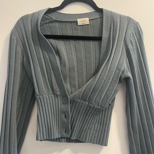 Wilfred crop knit sweater